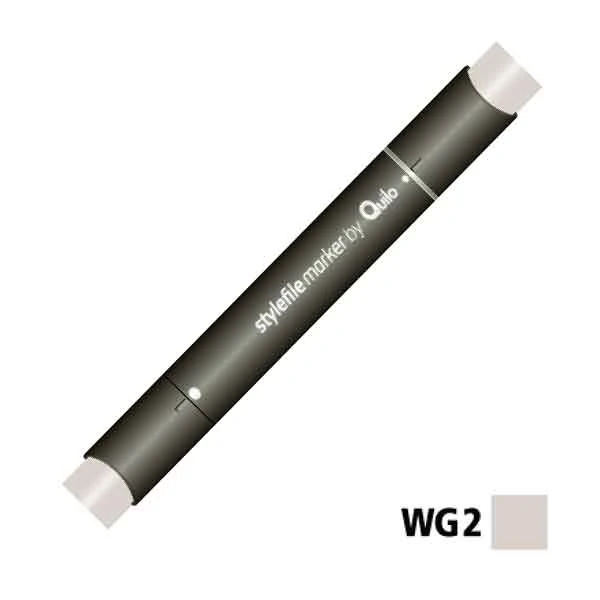 ماژیک راندو دوسر کوییلو کد WG2 مدل Stylefile (رنگ warm grey 2)