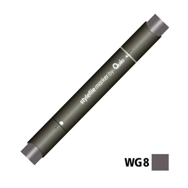 ماژیک راندو دوسر کوییلو کد WG8 مدل Stylefile (رنگ warm grey 8)