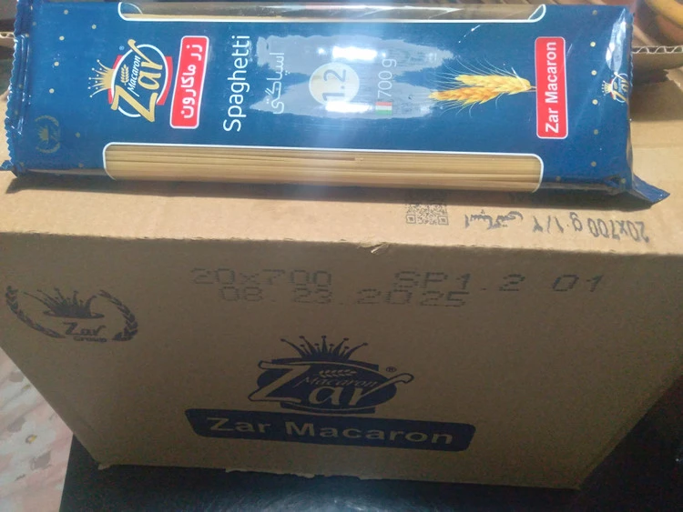 ماکارونی زر ۷۰۰ گرمی کارتنی