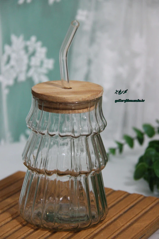 ماگ اسموتی درب چوبی نی دار