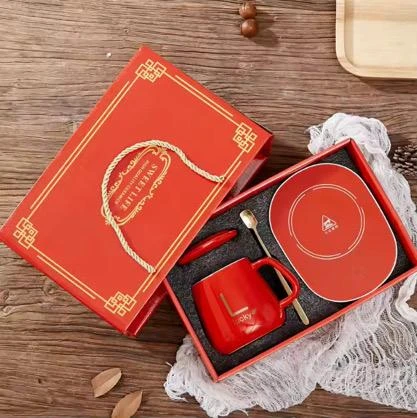ماگ حرارتی lucky با گرمکن برقیusb / مناسب هدیه و شیک و کاربردی
