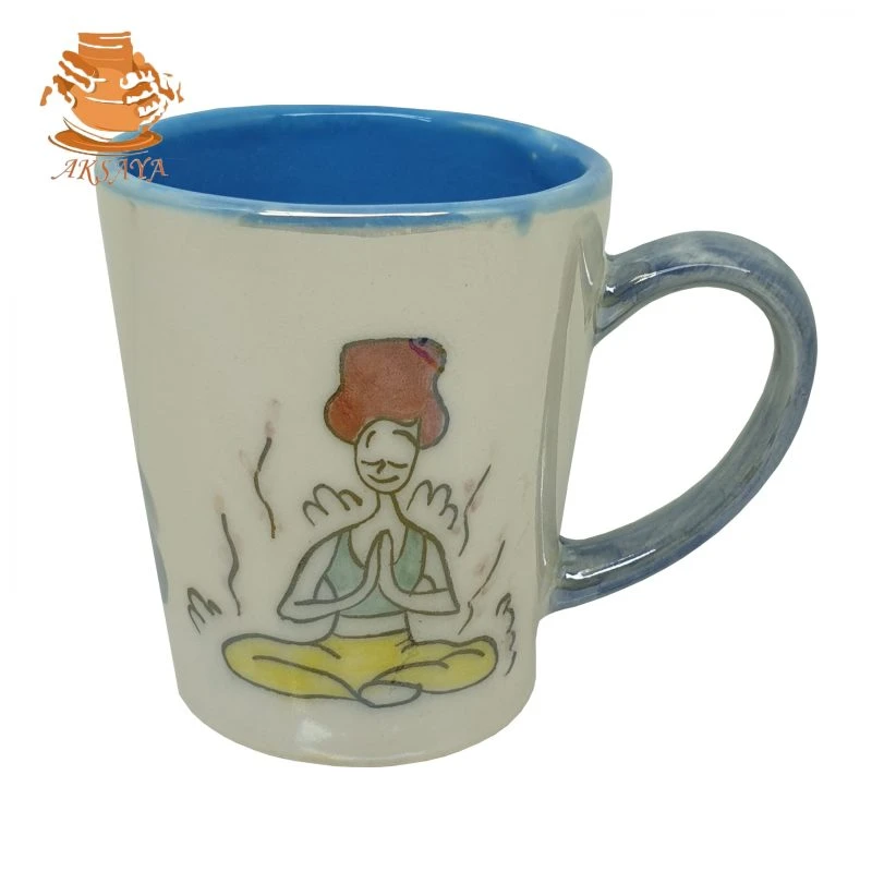ماگ نقاشی طرح یوگا