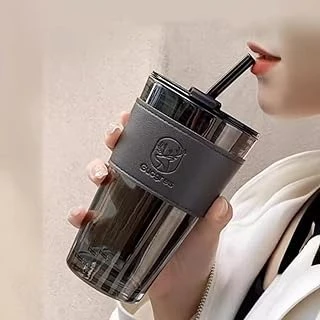 ماگ نی دار،تامبلر شیشه ای مشکی