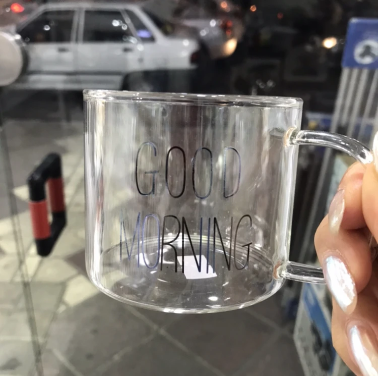 ماگ پیرکس استوانه کوتاه گودمورنینگ تکی