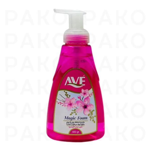 مایع دستشویی فوم اوه صورتی حاوی مرطوب کننده 500 گرم ave
