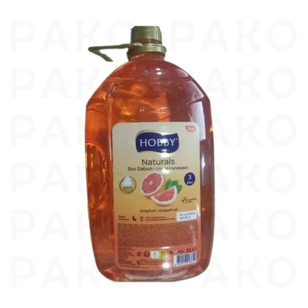 مایع دستشویی هوبی HOBBY رایحه گریپ فروت حجم 3 لیتر