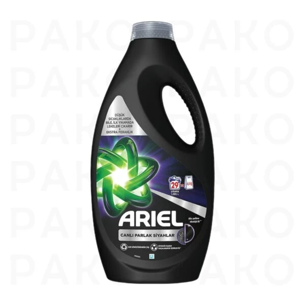 مایع لباسشویی آریل مدل Canli Parlak Siyahlar مناسب لباس های مشکی 1.45 لیتر ariel