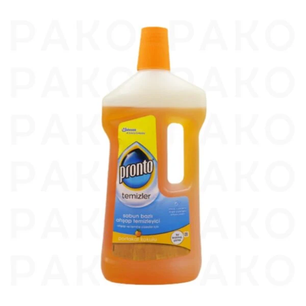 مایع پاک کننده سطوح چوبی و لمینت رایحه پرتقال 750 میل پرونتو pronto