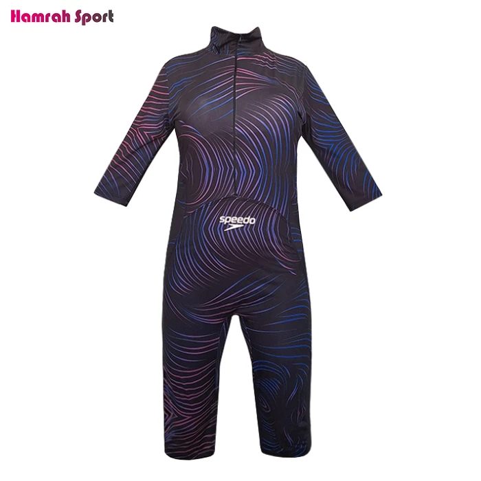 مایو شنا اسلامی زنانه کاپ دار اسپیدو SPEEDO پادار