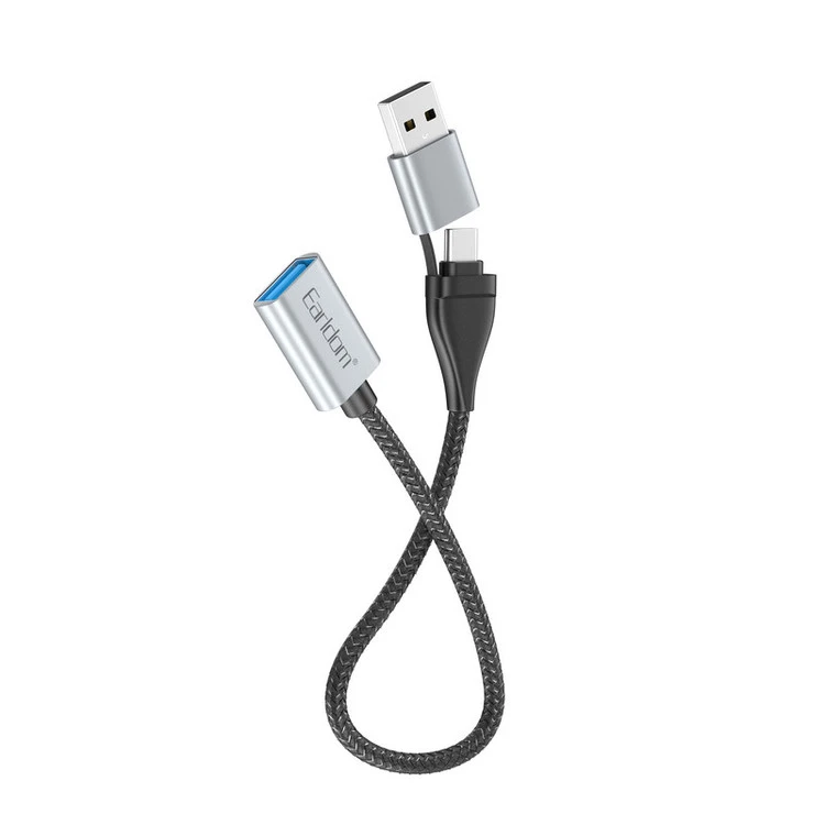 مبدل OTG USB به USB-C / USB ارلدام مدل 2IN1 OT83