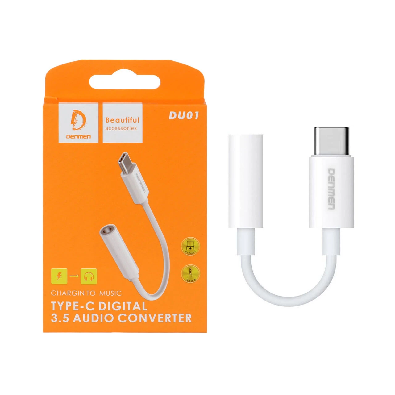 مبدل USB-C به جک 3.5 میلی متری دنمن مدل DU01