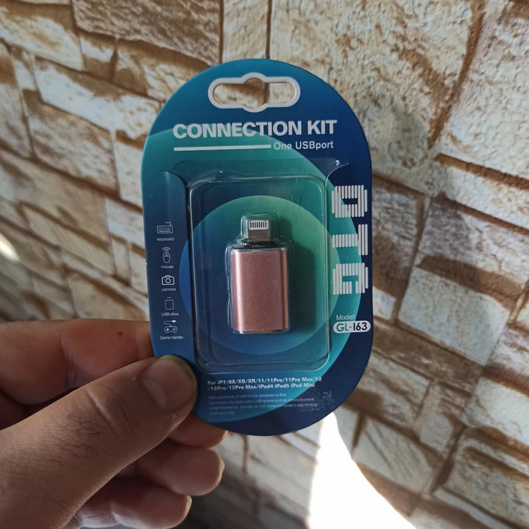 مبدل usb به لایتنینگ مدل GL-163