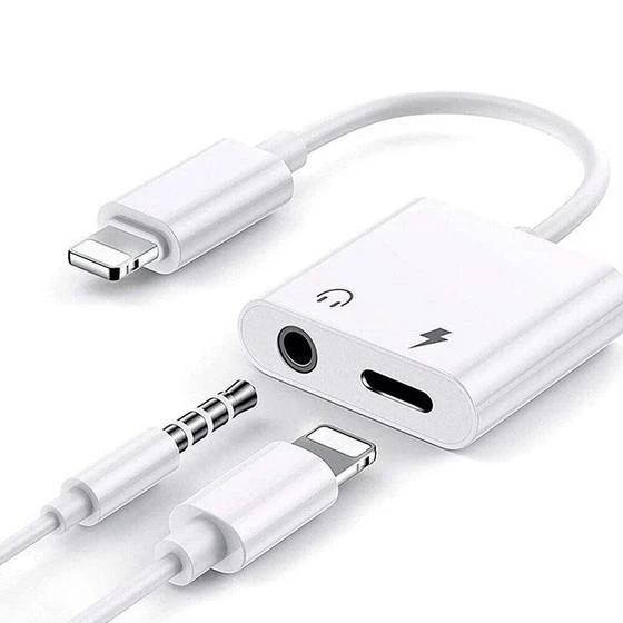 مبدل لایتنینگ به جک 3.5 میلی متری و درگاه لایتنینگ