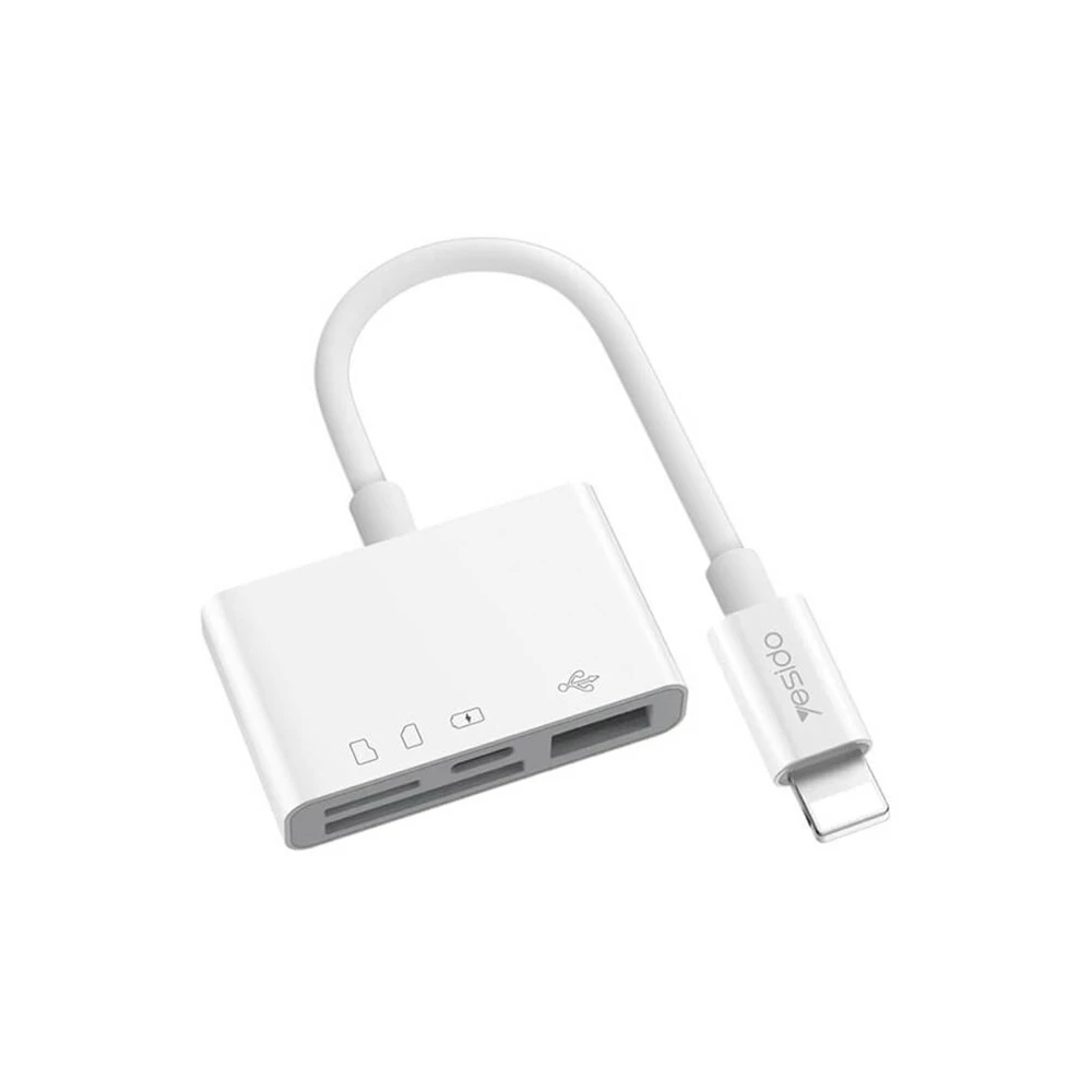 مبدل لایتنینگ به فلش مموری و مموری کارت یسیدو مدل GS12