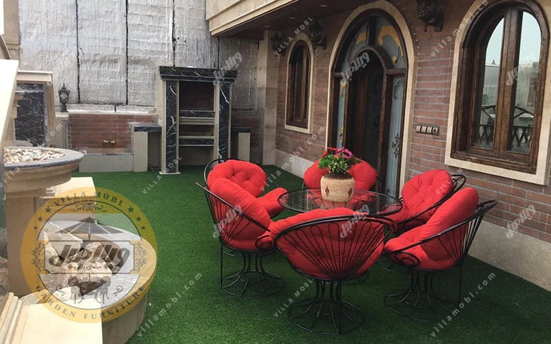 مبل باغی فلزی مدل تفریحات