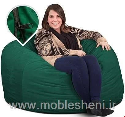 مبل شنی الیافی سبزتکنفره سبک