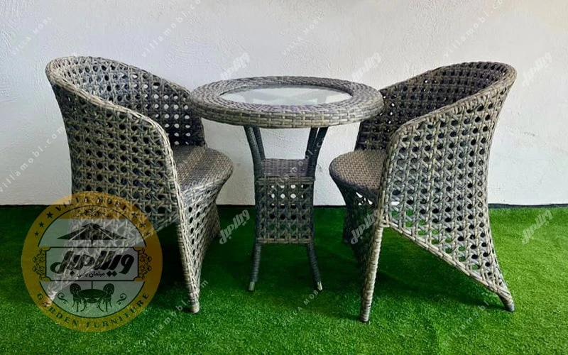 مبلمان باغی حصیر بافت اورنج