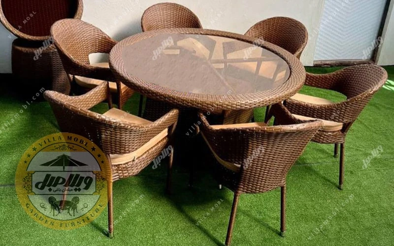 مبلمان باغی حصیر بافت هیوارد