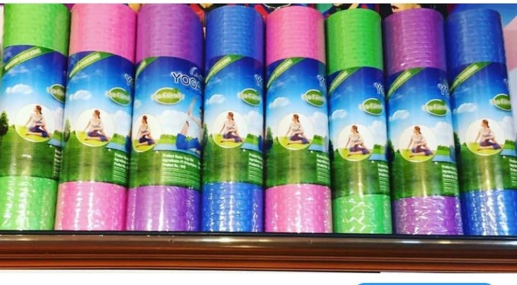 مت یوگا 8 میل طرح دار pvc وارداتی چین