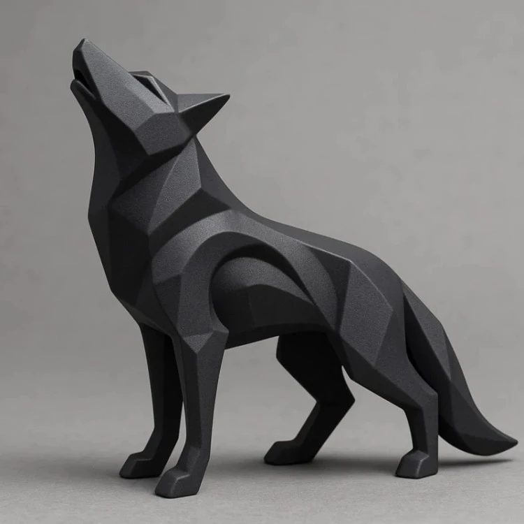 مجسمه دکوراتیو ABSTRACT WOLF