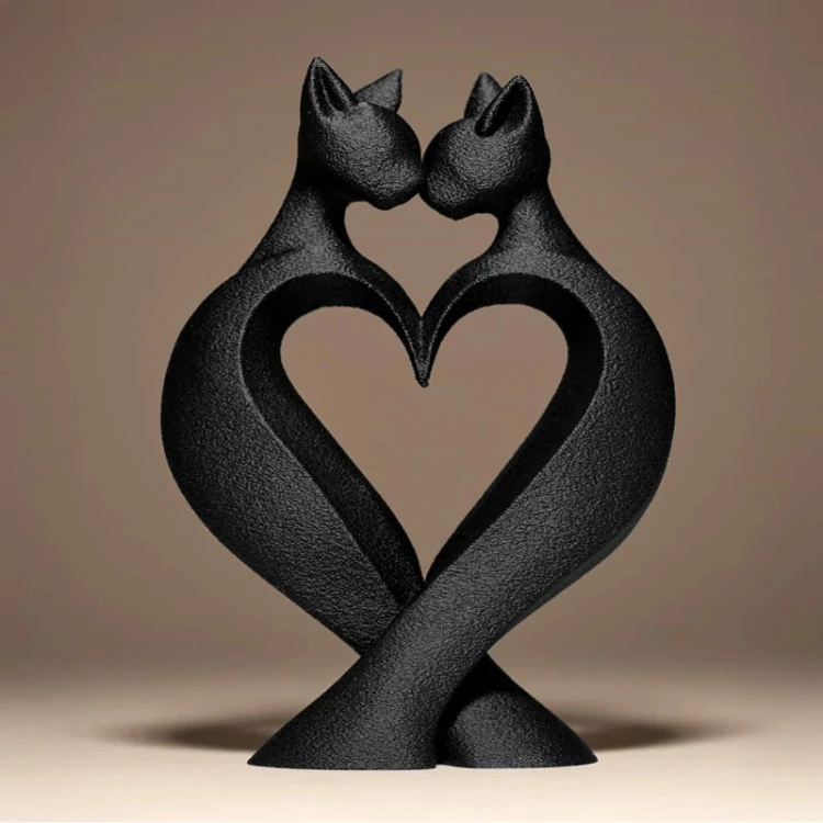 مجسمه دکوراتیو Cat Love Decor