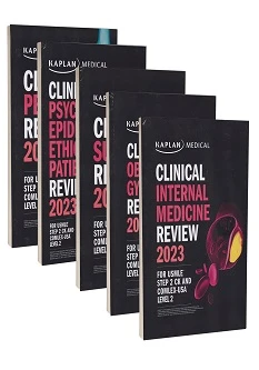 مجموعه 5 جلدی کتاب های کاپلان مرحله 2 : Kaplan Clinical Medicine Complete 5-Book Subject Review 2023