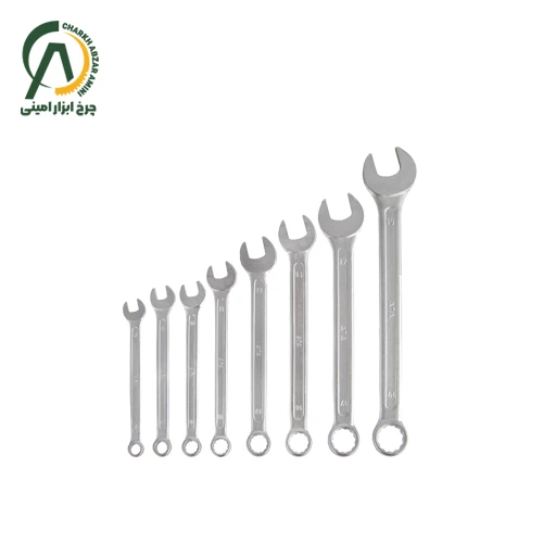 مجموعه 8 عددی آچار یکسر تخت یکسر رینگ آتا مدل BX800