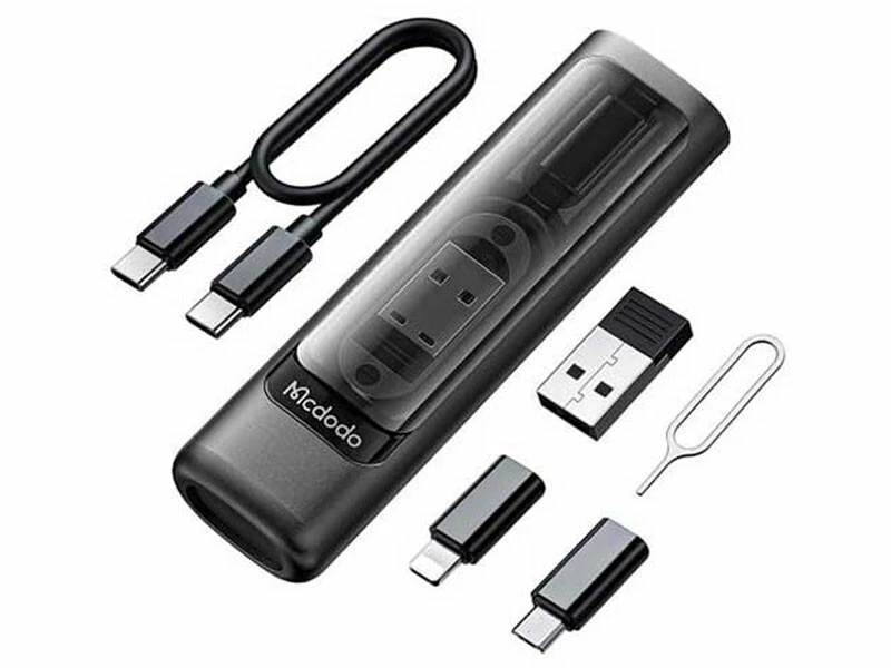 مجموعه کابل چند کاره تایپ سی، یو اس بی, میکرو و لایتنینگ مک دودو Mcdodo WF-1720 Multifunctional Cable Storage Box