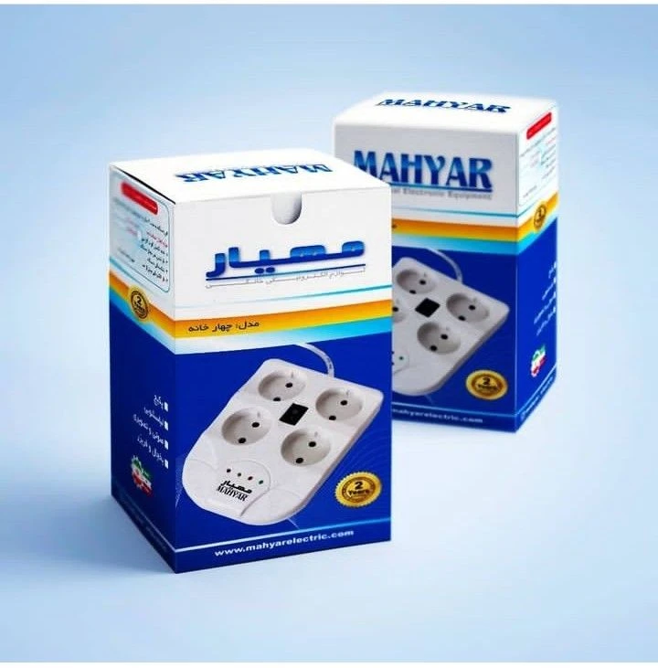 محافظ برق 4 خانه مهیار صوتی و تصویری 3 متری