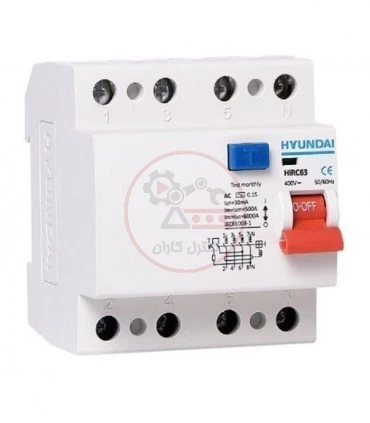 محافظ جان سه فاز هیوندا HIRC63-4P-40A-30mA