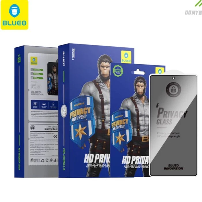 محافظ صفحه BLUEO بلو Full Glass HD Privacy Anti-Peep سامسونگ