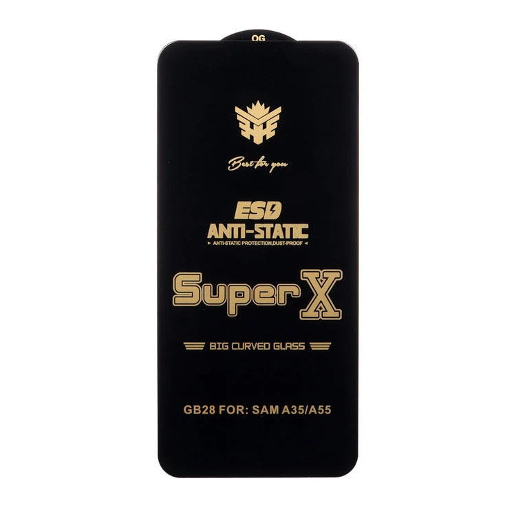 محافظ صفحه نمایش آنتی استاتیک Full Cover Super X مدل Samsung Galaxy S25 FE / S24 FE / A57 / A37 / A56 / A36