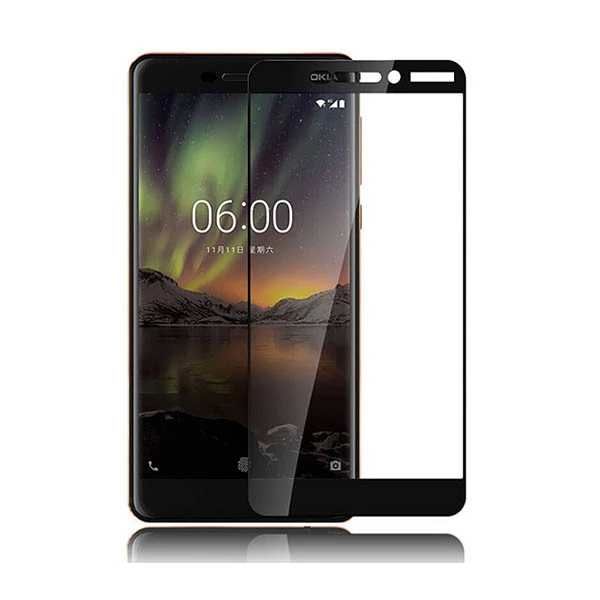 محافظ صفحه نمایش تمام صفحه ی نوکیا Full Glass screen protector for Nokia 6 2018