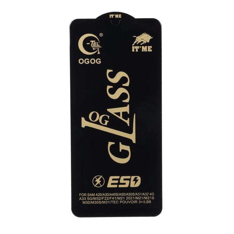 محافظ صفحه نمایش شیشه ای درجه یک Full Cover OG - ESD GTel مدل Samsung Galaxy A31 / A32 4G / A33 5G / A22 4G / F22 4G / M22 / M32 4G