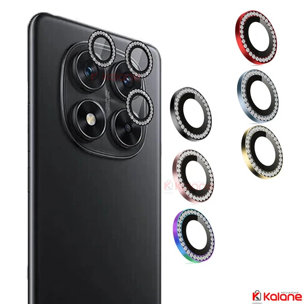 محافظ لنز Xiaomi Redmi Note 14 Pro Plus مدل نگین دار ورژن چین