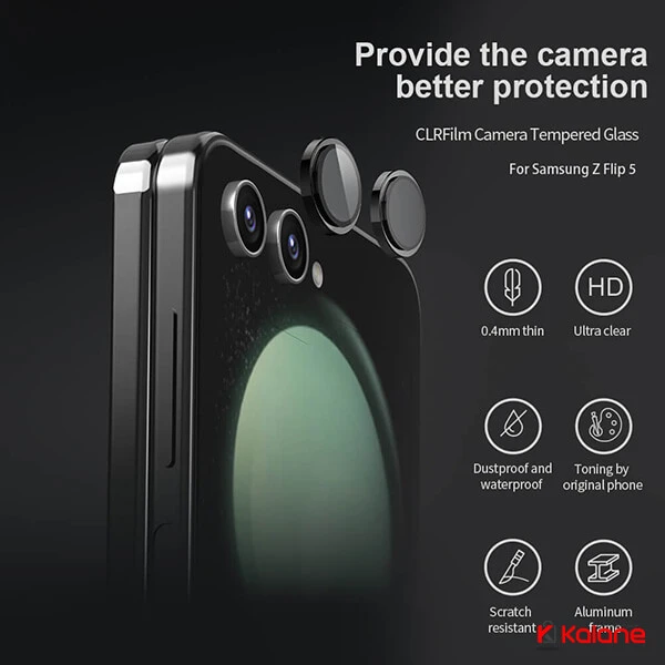 محافظ لنز نیلکین گوشی Samsung Galaxy Z Flip 5 مدل CLRFilm