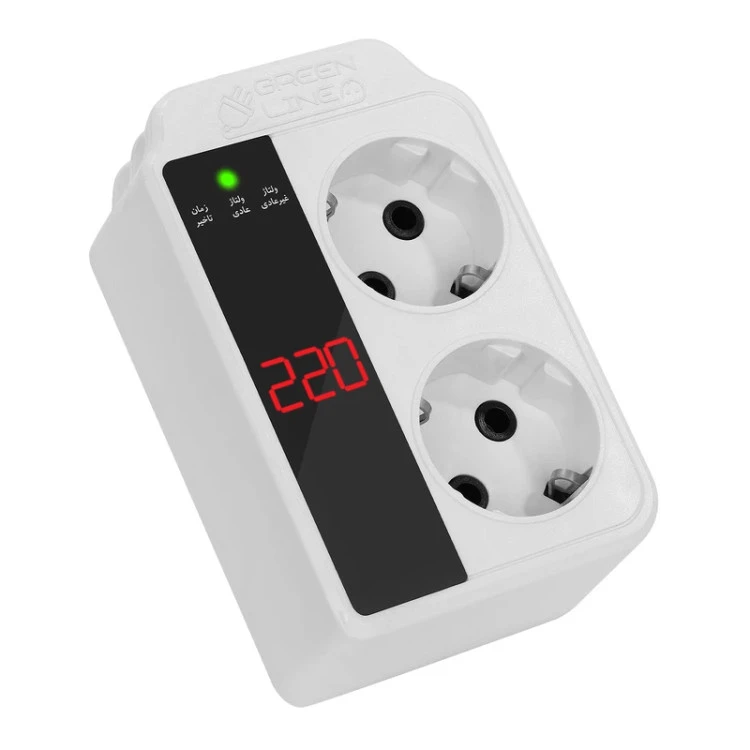 محافظ لوازم صوتی ، تصویری و کامپیوتر دیجیتال گرین لاین مدل GLP102D دوشاخه