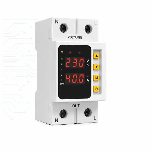 محافظ ولتاژ (کنتوری) 40 آمپر ولتامین کد AVR-40