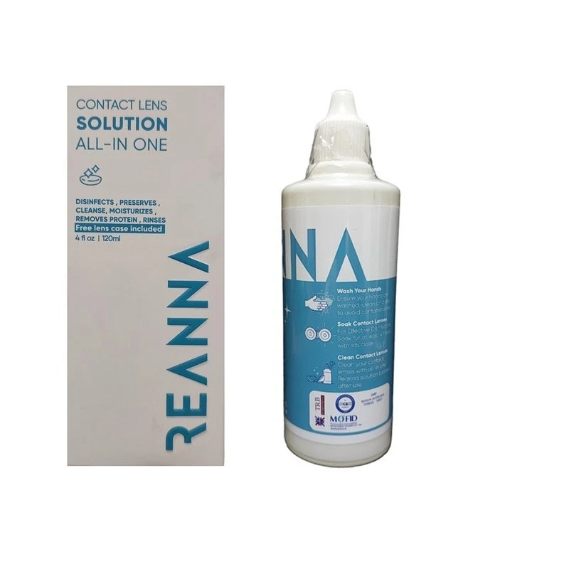 محلول لنز تماسی ریانا 120 میل Reanna Contact Lens Solutionدرم