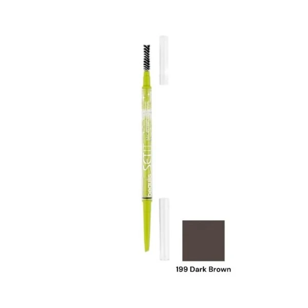 مداد ابرو هاشوری بیولیس مدل Micro Brow رنگ dark brown