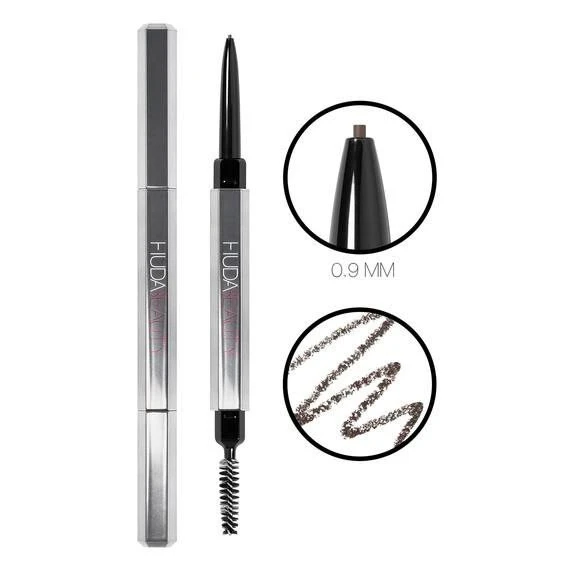 مداد ابرو هدی بیوتی رنگ light brown فول سایز