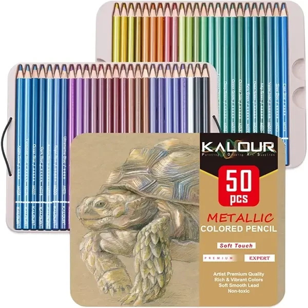 مداد رنگي 50 رنگ متاليک کالور kalour