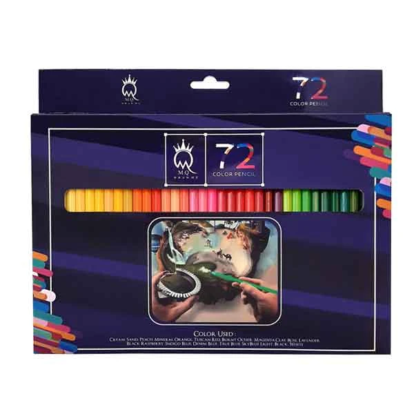 مداد رنگی 72 رنگ ام کیو مدل 00072G