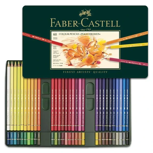 مداد رنگی پلی کروم 60 رنگ Fabercastell (ساخت آلمان)