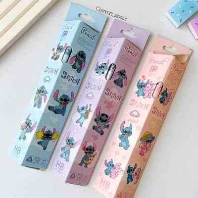 مداد سه گوش پرودون طرح استیچ (StitcH) کرومی