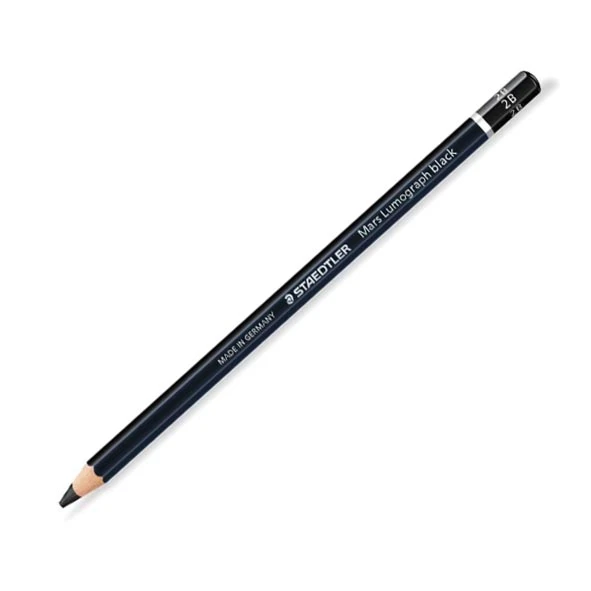 مداد طراحی زغالی استدلر 2B (مدل Mars Lumograph Black)