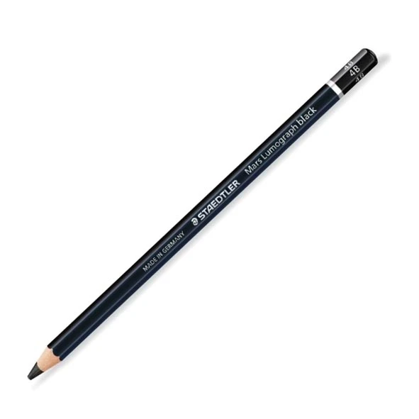 مداد طراحی زغالی استدلر 4B (مدل Mars Lumograph Black)