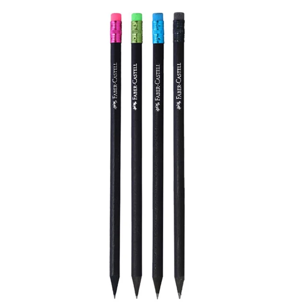 مداد مشکی فابرکاستل Faber-Castell بدنه مشکی