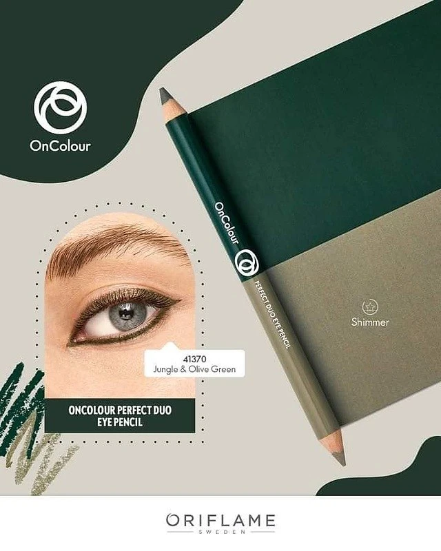 مداد چشم دوسر اوریفلیم سری آنکالر رنگ Jungle & Olive Green 41370