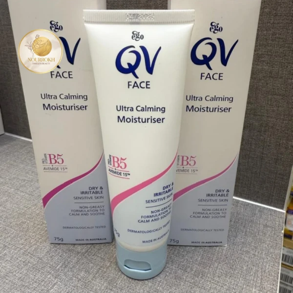 مرطوب‌کننده آرامش‌بخش اولترا کیووی صورت QV Face Ultra Calming Moisturiser